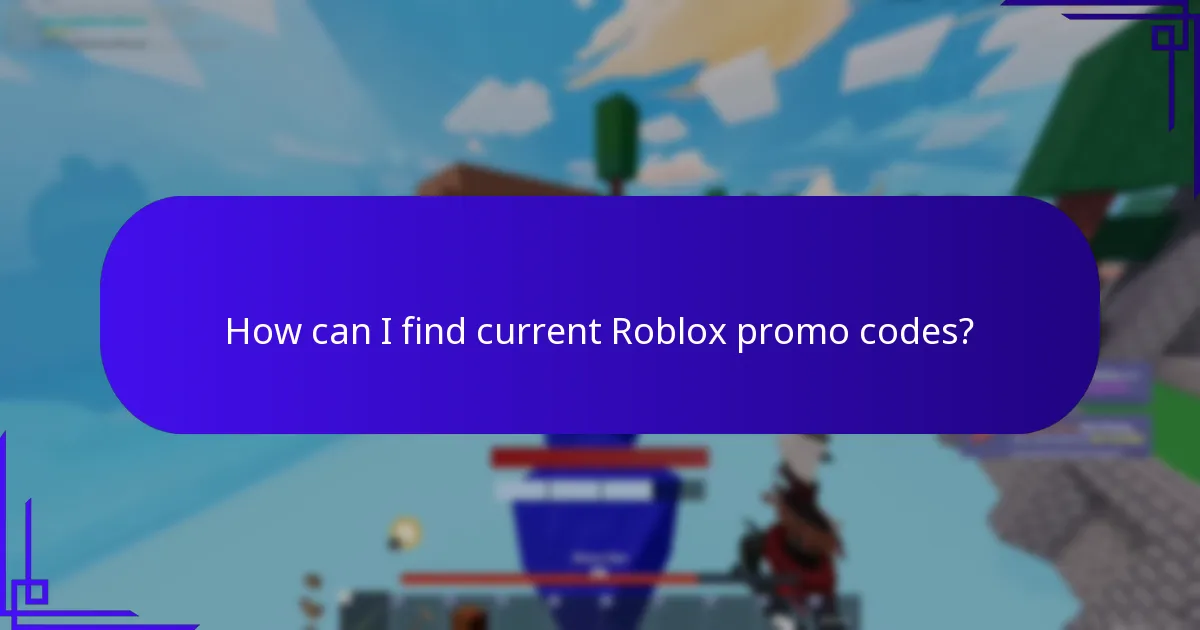 How can I find current Roblox promo codes?