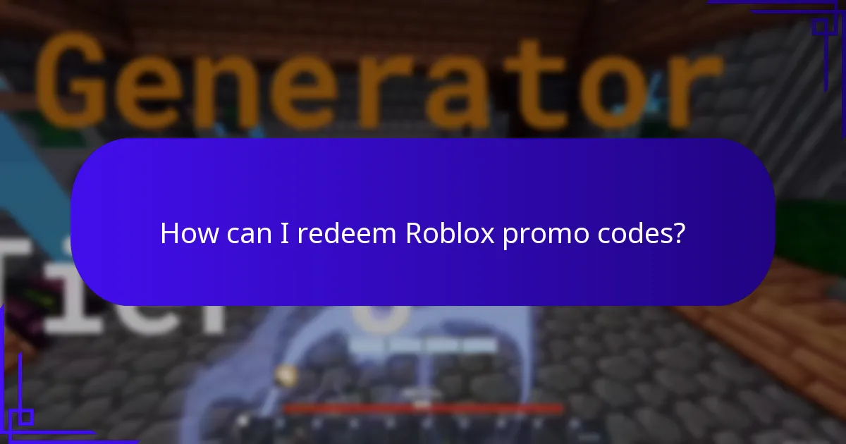 How can I redeem Roblox promo codes?