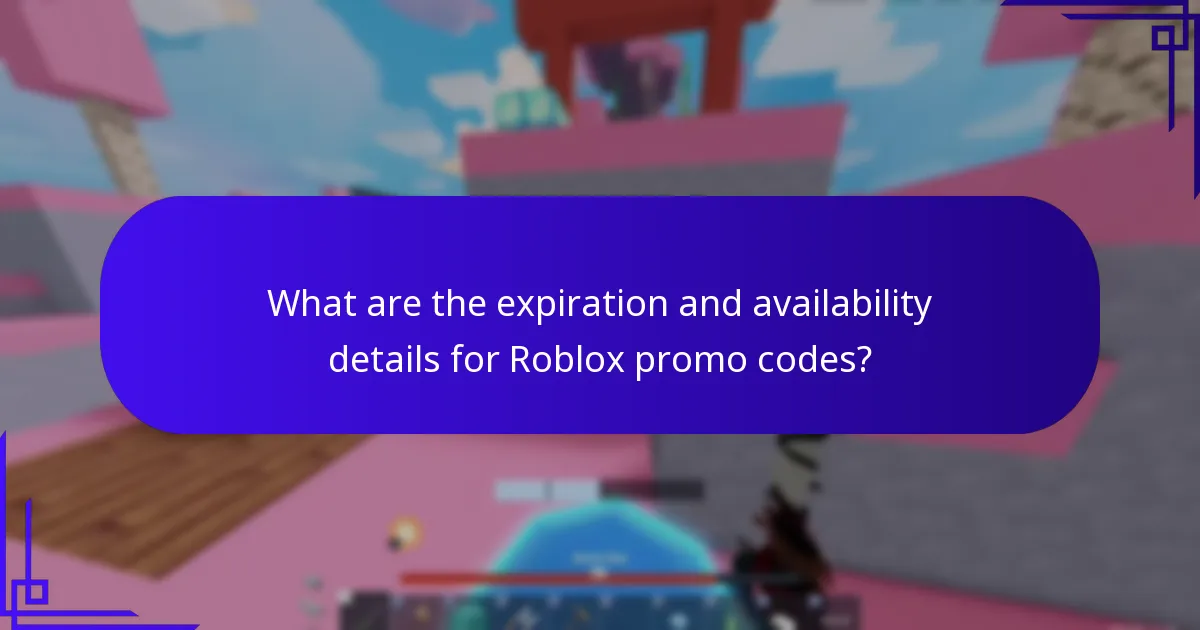 What are the expiration and availability details for Roblox promo codes?