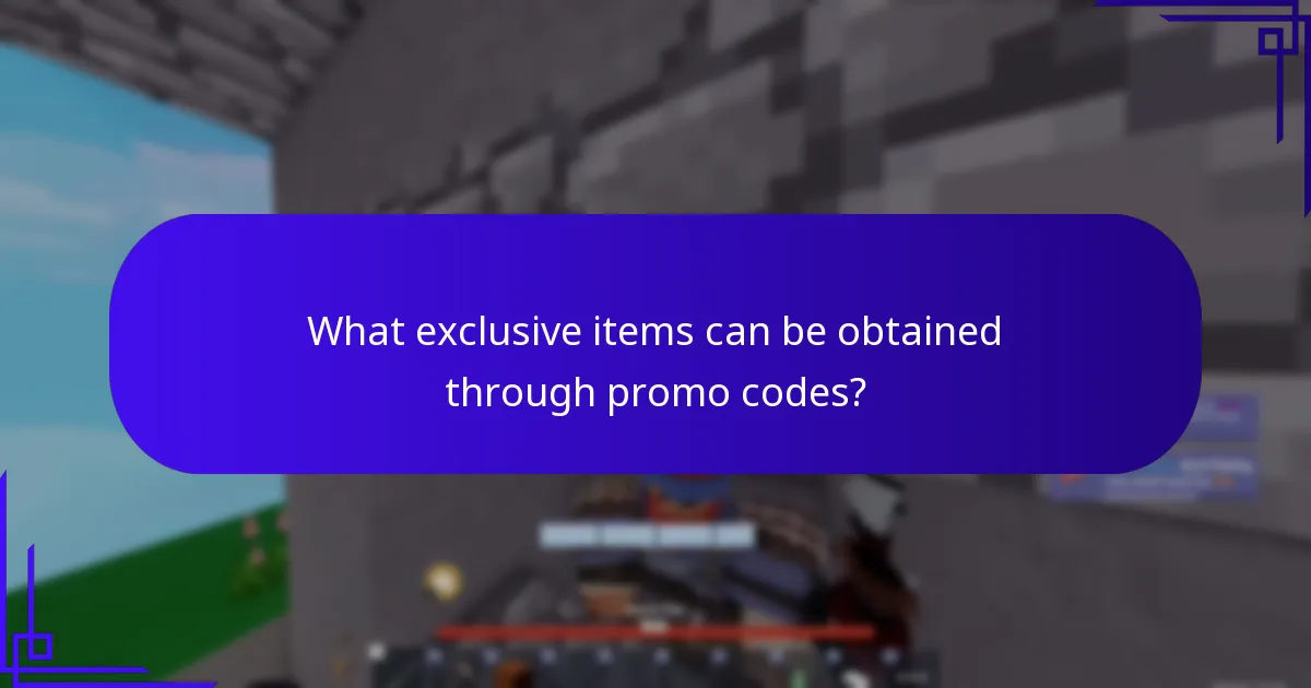 What exclusive items can be obtained through promo codes?