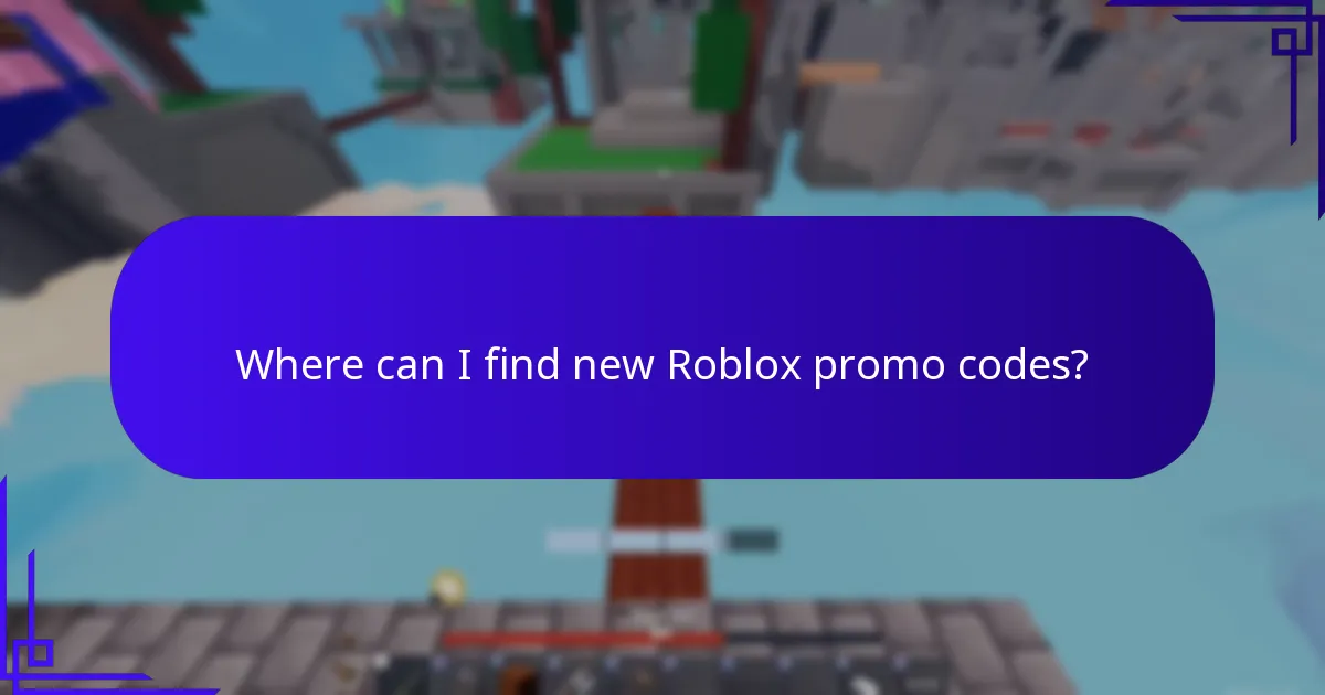 Where can I find new Roblox promo codes?